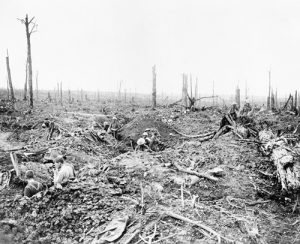 historical photo of the battlefield of the Somme
